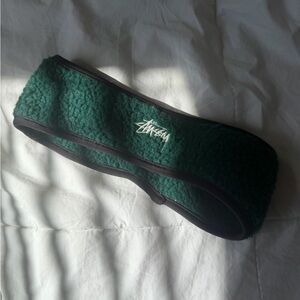 Stussy Dark Green Fleece Headband
